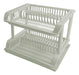 Detachable 2-Tier Plastic Drainer with Tray 17