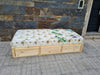 Single Bed Box with Pine Wood Drawers 3