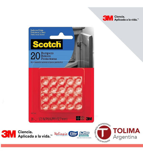 3M Scotch Bumpon Transparent 1/2" x 20u SP950-NA - Tolima Argentina 0