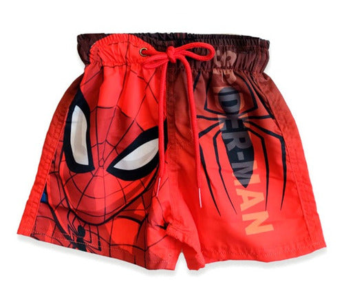 Marvel Malla Niño Short De Baño Spiderman Avengers Original 5