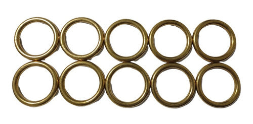 Argollas De Bronce Pulidas 45mm Talabartería Sogueros Jaleña 0