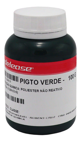 Pigmento Verde De Fácil Mistura E Homogeneização 100g 0