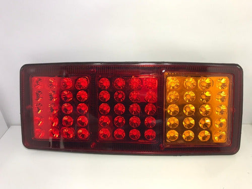 AN-708 Universal Rectangular Red/Amber LED Tail Lamps X2 1