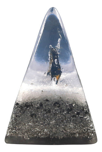 Orgonite Pyramid Aurea with Tourmaline 2