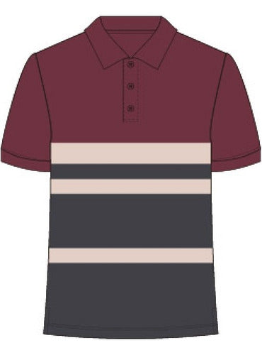 Men's Premium Imported Striped Cotton Polo Shirt in Special Sizes 26