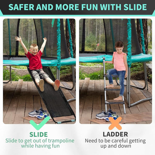 Tanoshii® Universal Trampoline Slide with Handles, Safer Than a Ladder 2