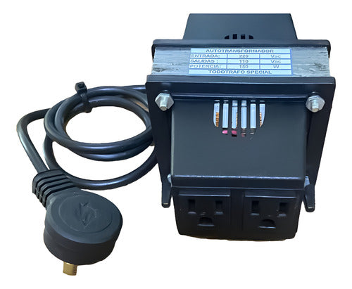 Autotransformador 220/110v 150w Toma Interlock Americana 2