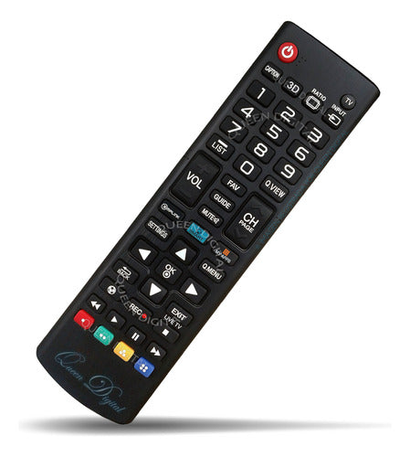 Queen Digital Remote Control for LG Smart Led AKB73975701 LB5800 LN5700B 0