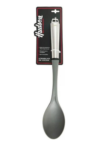 Hudson Nylon Stew Spoon with Stainless Steel Handle - Cooking Utensil 0