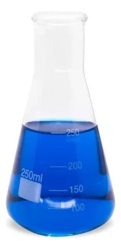 Erlenmeyer De Vidro Boca Estreita Graduado - 2000ml 0