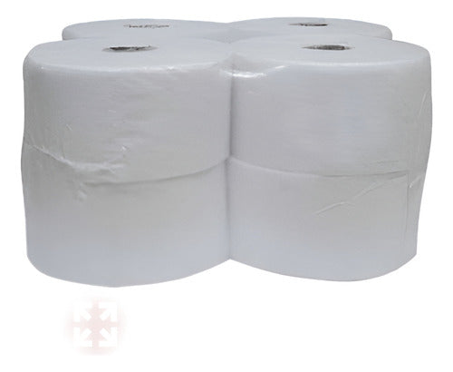 Papel Higiénico Jumbo Cono Grande 300m X 8 Rollos 2