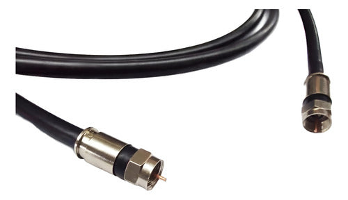 DC-ELECTRONICA Cable Coaxial 30 Metros RG6 Trishield Con Fichas Premium 0