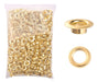 King Pieces 1000pcs Gold Grommets 1/4 inch Washers and Grommets Kit 0