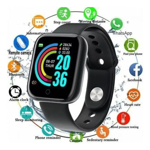 D20 Smartwatch Fitness Premium Y68 D20 3