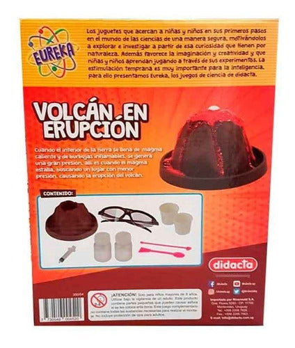 Juego Kit Volcan En Erupción Investigador Didacta 1