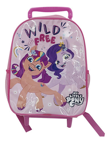 EX My Little Pony Kids Backpack with Wheels 30x24x20 Official 0