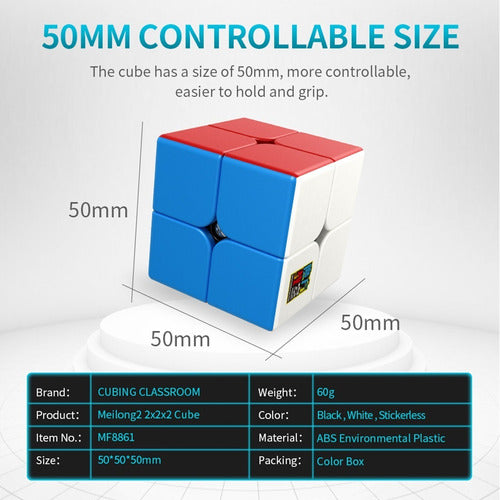 MoYu Set of 4 Cubes Mei Long 2x2 + 3x3 + 4x4 + 5x5 + Case 1