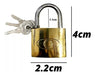 Tri-circuiit 25mm Brass Padlocks Wholesale 6 Units Heavy Duty 3 Keys 1