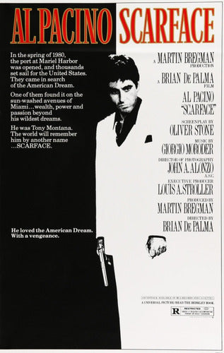 Cine Scarface Tony Montana Movie Poster Design Frame 90x60 2