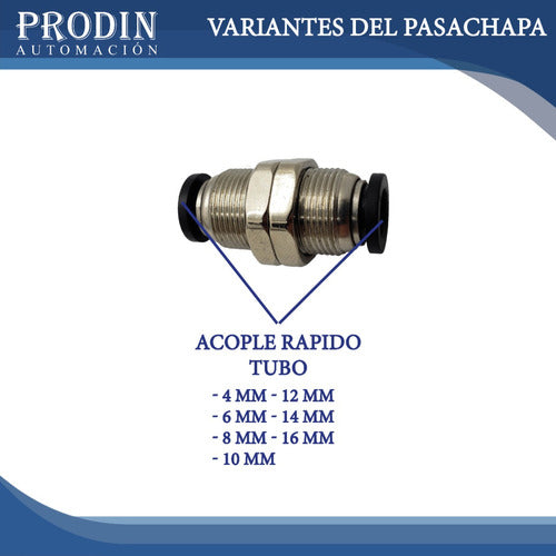 Euromatic Quick Connector Pasachapa Tube Connector 4mm 1