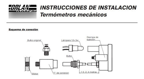 Orlan Rober Classic Temperature Gauge 110°C Cap 1.5m 1