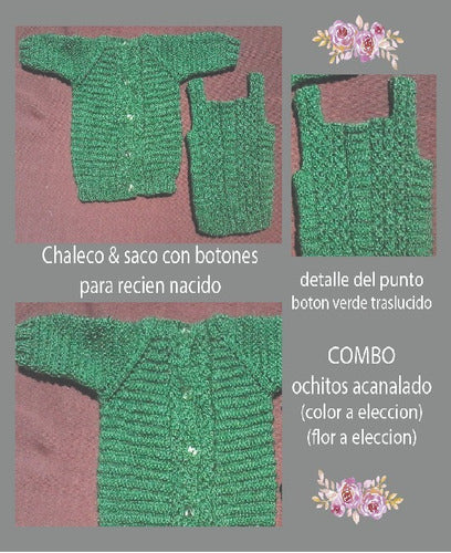 Unico Bebes Chalecos - Hand Knitted Baby T-Shirts 2020 6