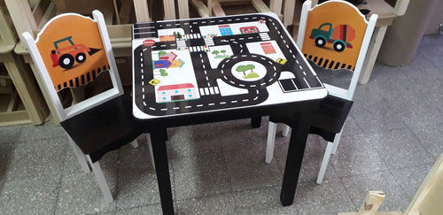 Crecer en Colores High Educational Kids Table 60x60x60 4