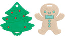 Nuby All Silicone Holiday Tree & Gingerbread Man Cookie Teether 0