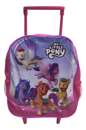 EX My Little Pony Kids Backpack with Wheels 30x24x20 Official 3