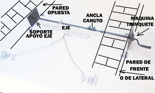 Levanta Parrilla Crique Frontal O Lateral Kit Instalar Vos ! 2