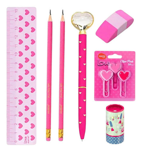 Kit De Papelaria Love Com 6 Itens - Molin 0