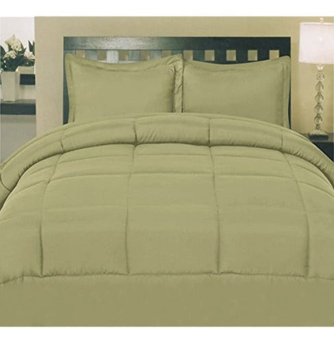 Bed-i Solid Color 5 Piece Sheet and Comforter Set 1