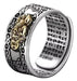 Burdah Adjustable Feng Shui Ring for Luck and Fortune - Silver 0