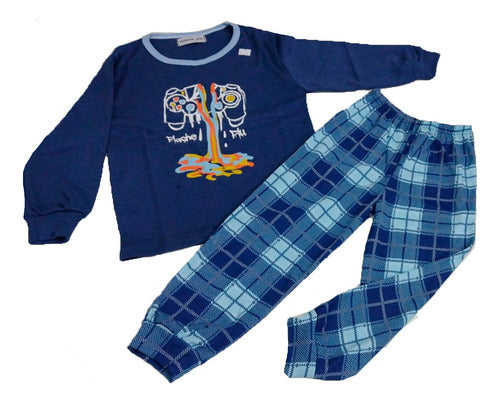 Piache Piu Pijama Nene Polydon Escoces Con Estampa 611 0