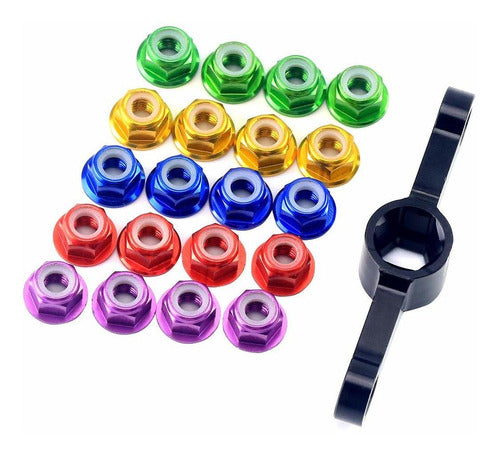 20pcs M5 Motor Screw Props Nut Flange Nut Propeller Adapter Quick Release Wrench Tool CW CCW for RC FPV Racing Drone 2204 2205 2306 Motor 0