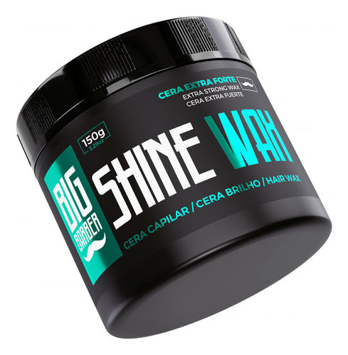 Cera Modeladora Shine Wax Big Barber 150g Finalizadora 6 Und 4