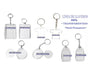 120 Promotional Keychain 6x4cm with Acrylic Chain Acrilonline 2