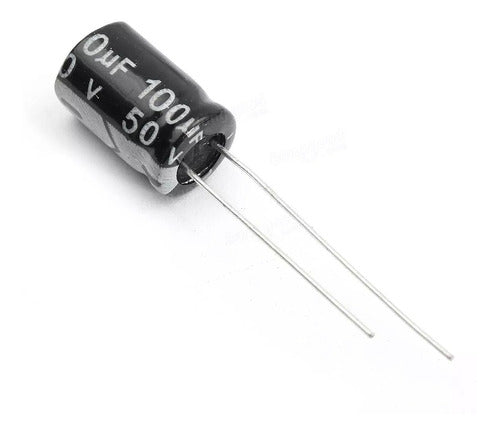 Chongx Pack of 10 Electrolytic Capacitors 100uF 50V 0