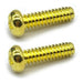 2 Parafuso Dourado Aço Chave Seletora Guitarra 3,5x6,3x12 Mm 6