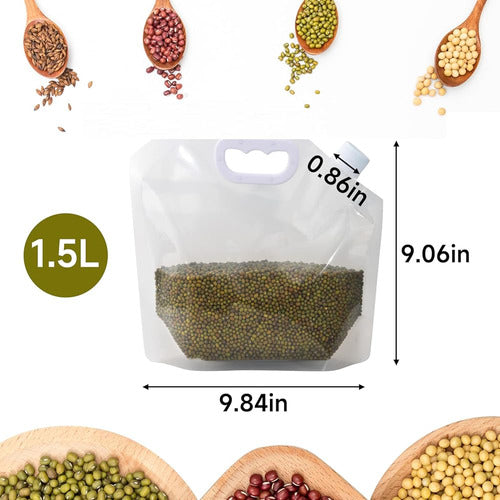 Bolsa De Almacenamiento De Arroz De Cereales, 10 Piezas - Re 1