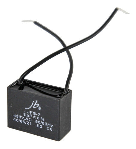 Capacitor Monofasico 3 Uf X 450v Motor Ventilador X 2u Htec 0