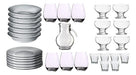 Rigolleau Set Vajilla Completa Vidrio 31 Piezas Platos Vasos Tazas 0