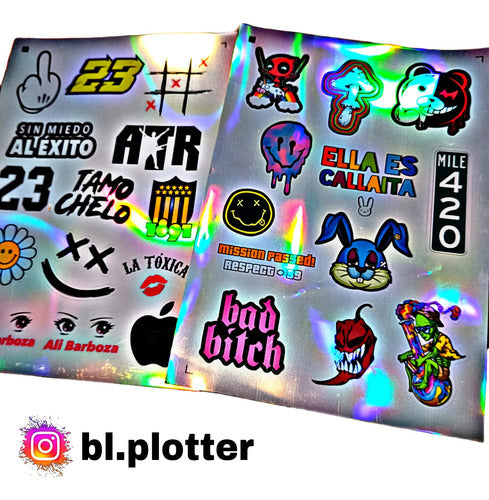 Bl.plotter 100 Stickers Holographic 0