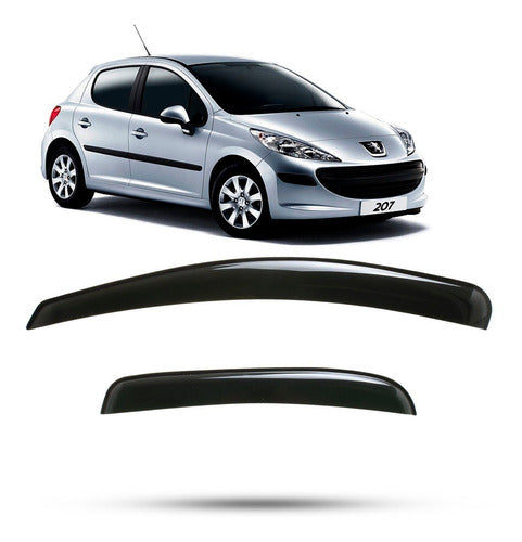 Calha De Chuva Peugeot 206 207 2010 2011 2012 2013 4p Jogo 0