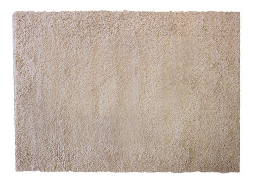 StockHoy Alfombra Carpeta Shaggy Lisa 100x150 Pelo Living Beige 1