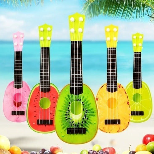 Opaa! Guitarra Para Niños Ukelele Juguete Diseños Frutas 1