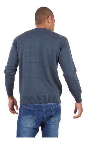 Men's V-Neck Sweater High-Quality Yarn 16