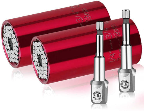 GXF Universal Socket Wrench Set Red 0