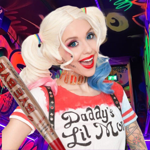 Party Store Harley Quinn Wig for Kids Bicolor Costume Party 1