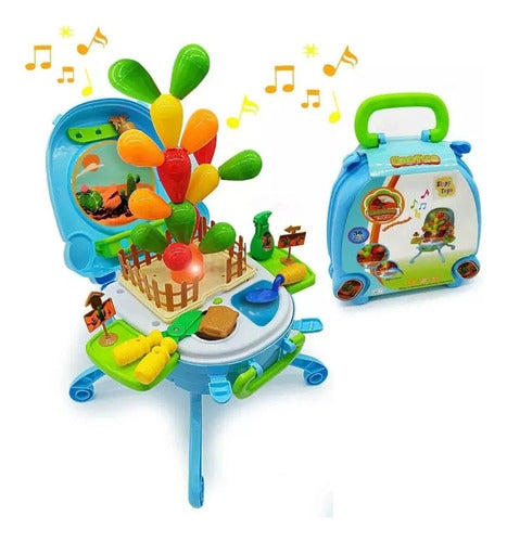 Cactus Garden Suitcase Table with Light and Sound by Zippy Toys 0